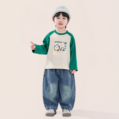 ヴィンテージ加工デニムパンツ