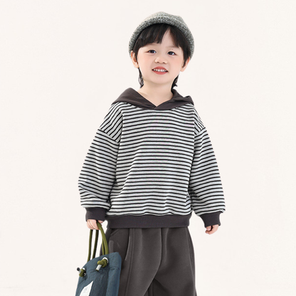 細ボーダーフーディー