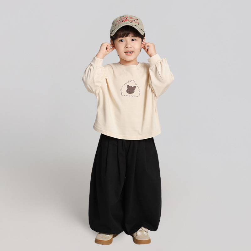 バルーン純綿ロングパンツ