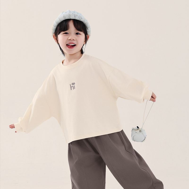 純棉クルーネックTシャツ