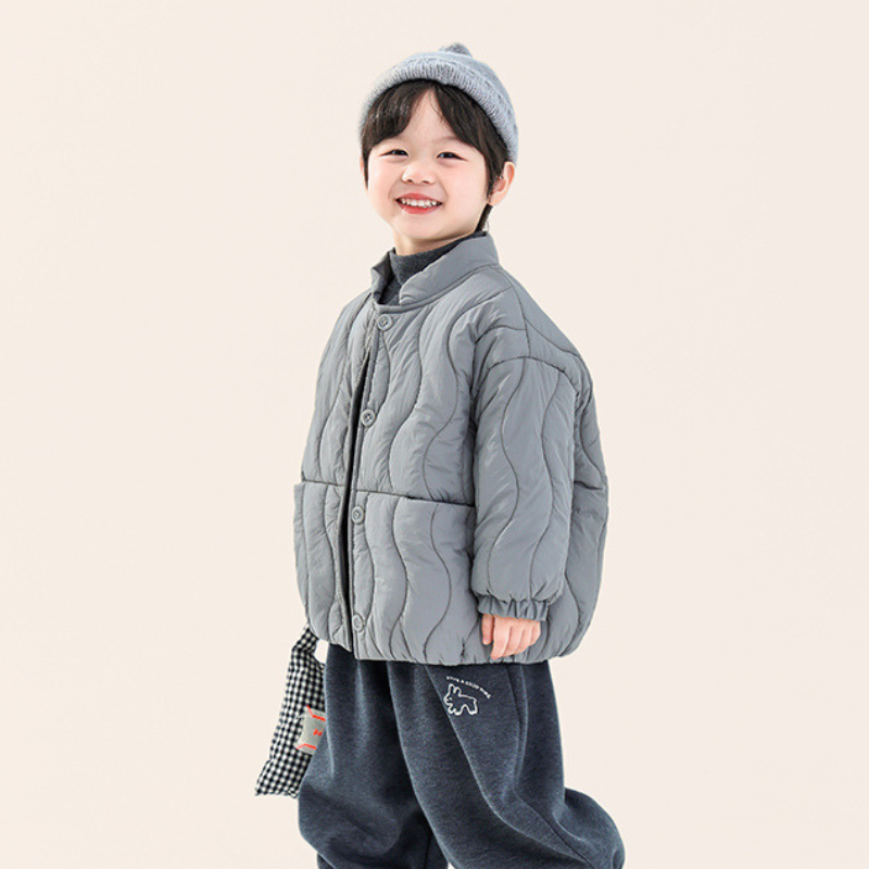 ウェーブキルト中綿ジャケット