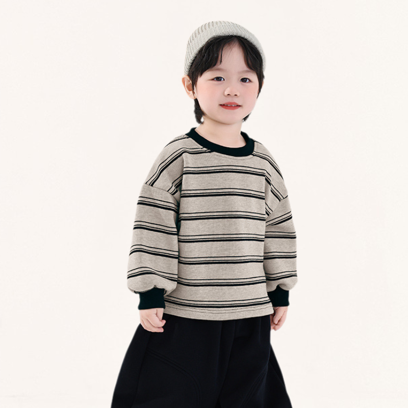 ワイドボーダー裏ボアスウェット