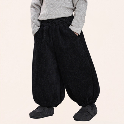 デニム風裏ボアパンツ