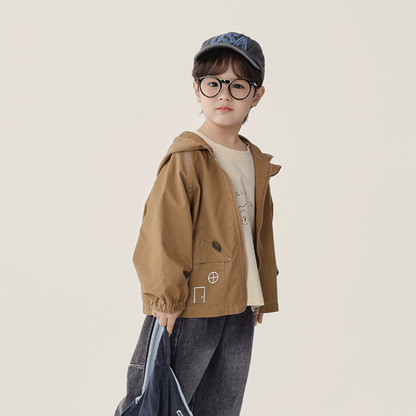 ハウスポケットフード付きジップアップ