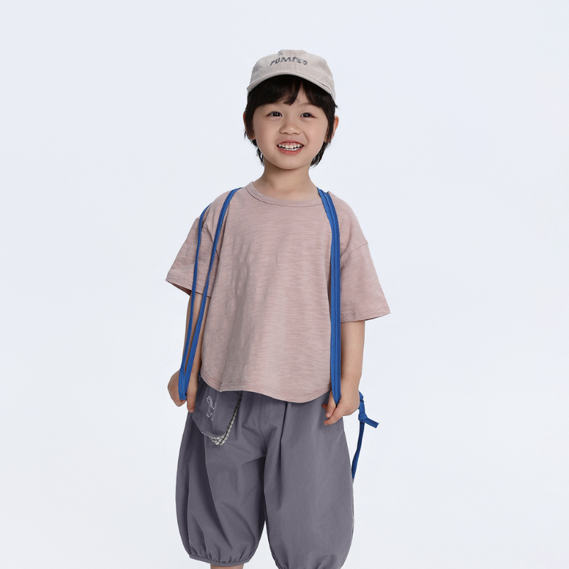 竹節棉コットン半袖T