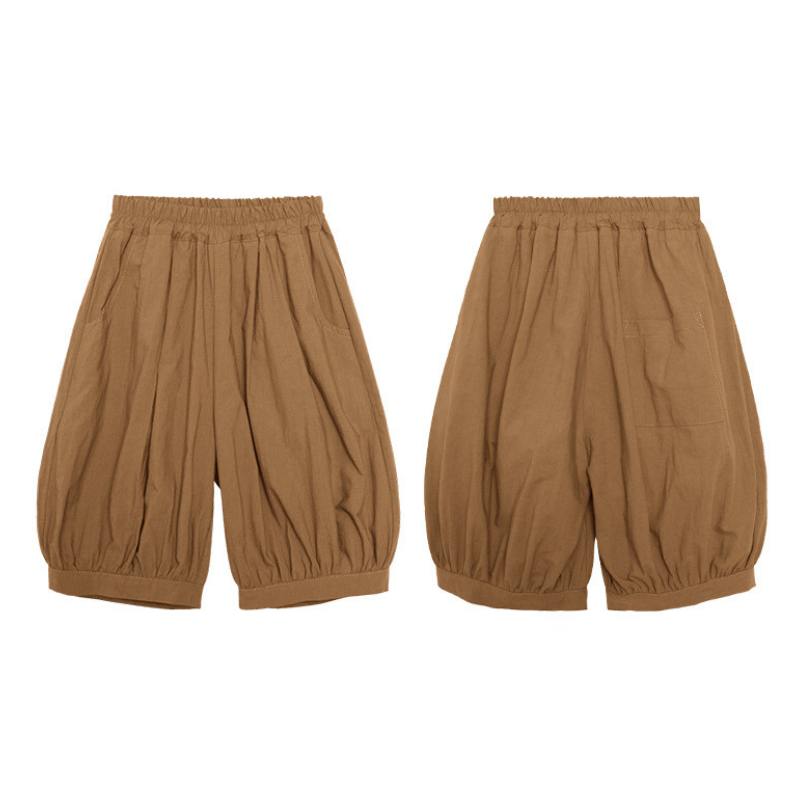 コットン100%七分丈パンツ