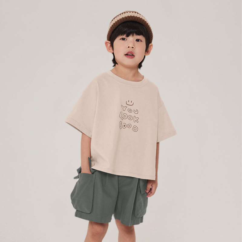 線描きプリントＴシャツ