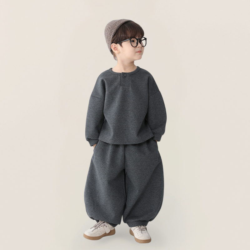 ヘンリーネックスウェットセットアップ
