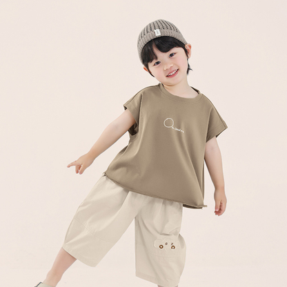 胸元ロゴ薄手タンクトップ