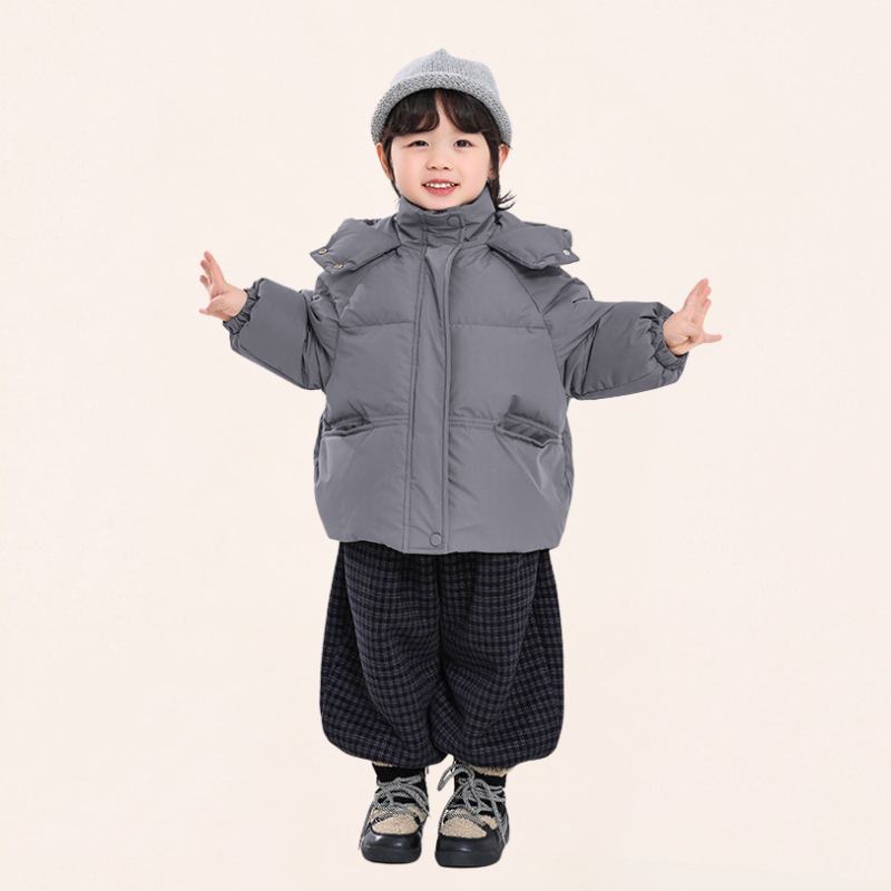 チェック柄裾リブ裏ボアパンツ