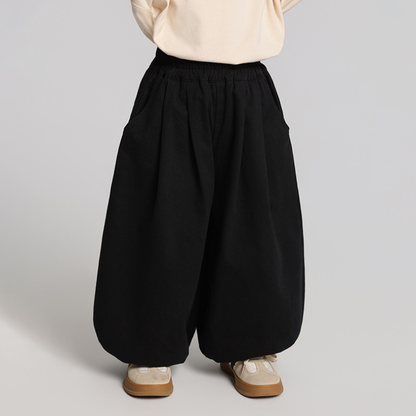 バルーン純綿ロングパンツ