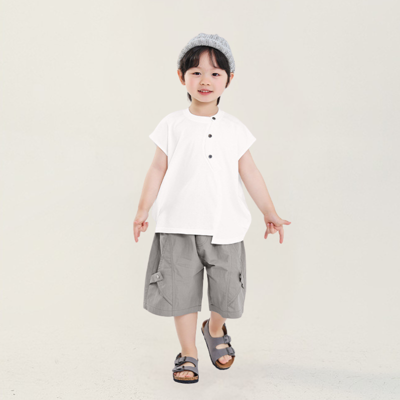 薄手五分丈カーゴパンツ