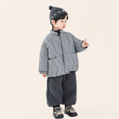 ダイヤモンドキルト裾ゴムパンツ