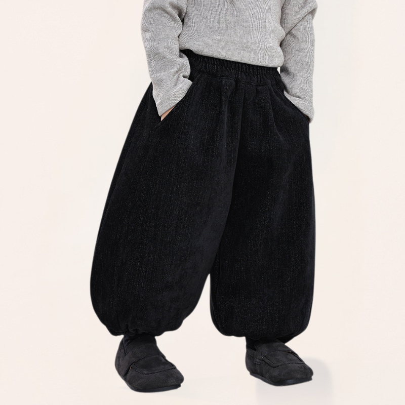 デニム風裏ボアパンツ