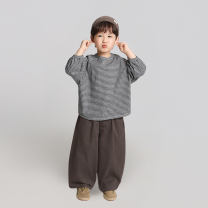 無地純綿ロングパンツ