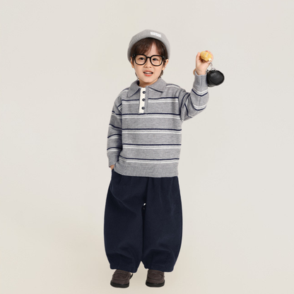 裏ボアコーデュロイワイドパンツ