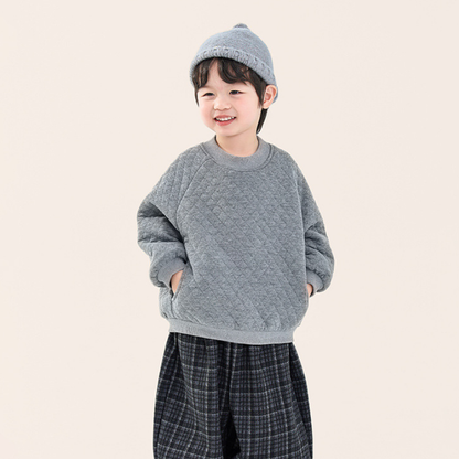 裏ボアキルティングスウェット