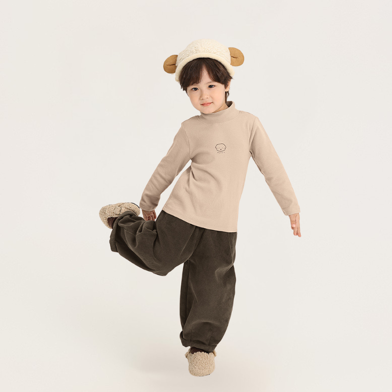 ワンポイントプリントハーフタートルカットソー