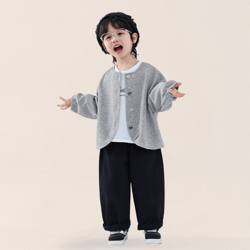 バックポケット刺繍コットンパンツ