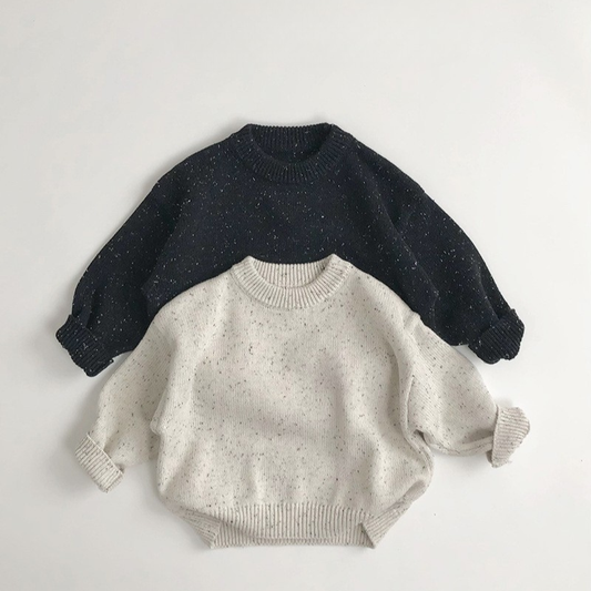 綿100%ランダム彩りニット