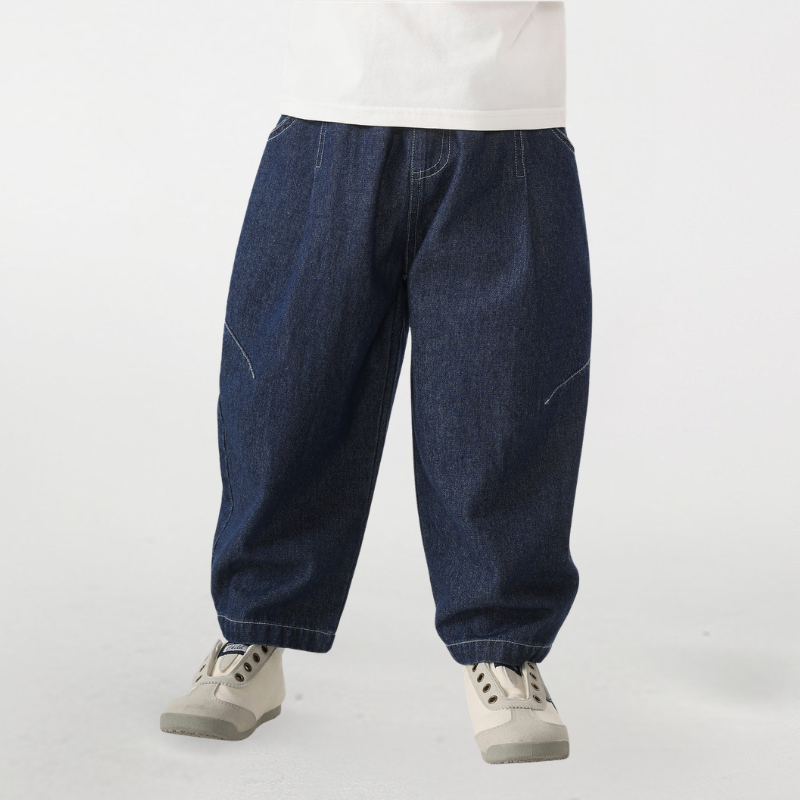 薄手デニムロングパンツ