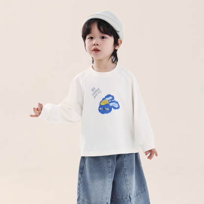 うさぎ純綿長Tシャツ