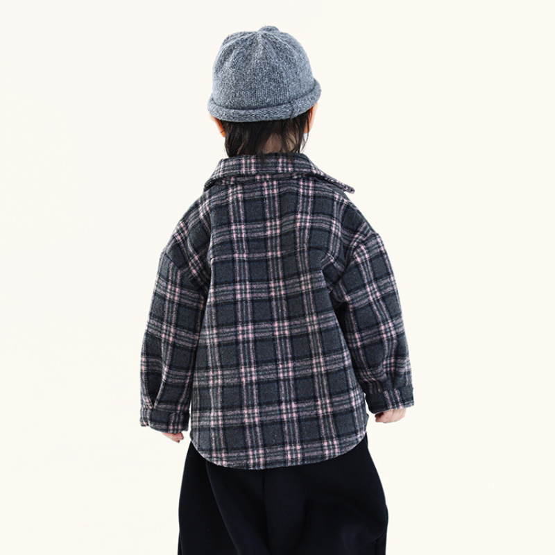 チェック裏ボアシャケット