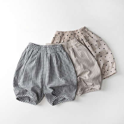 コットンリネンバルーンショートパンツ