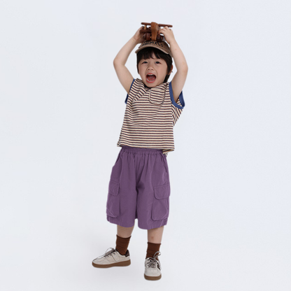 薄手カーゴショートパンツ