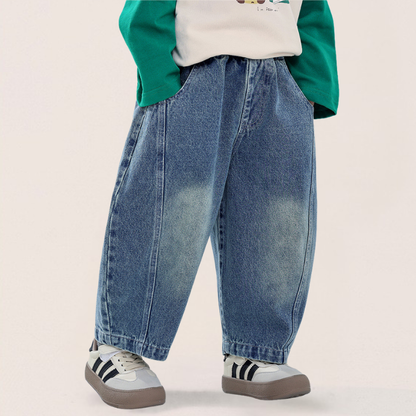 ヴィンテージ加工デニムパンツ