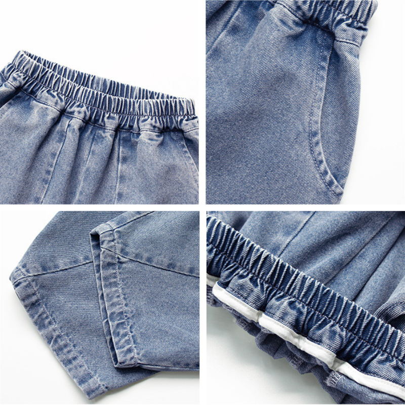 パッチワークデニムパンツ