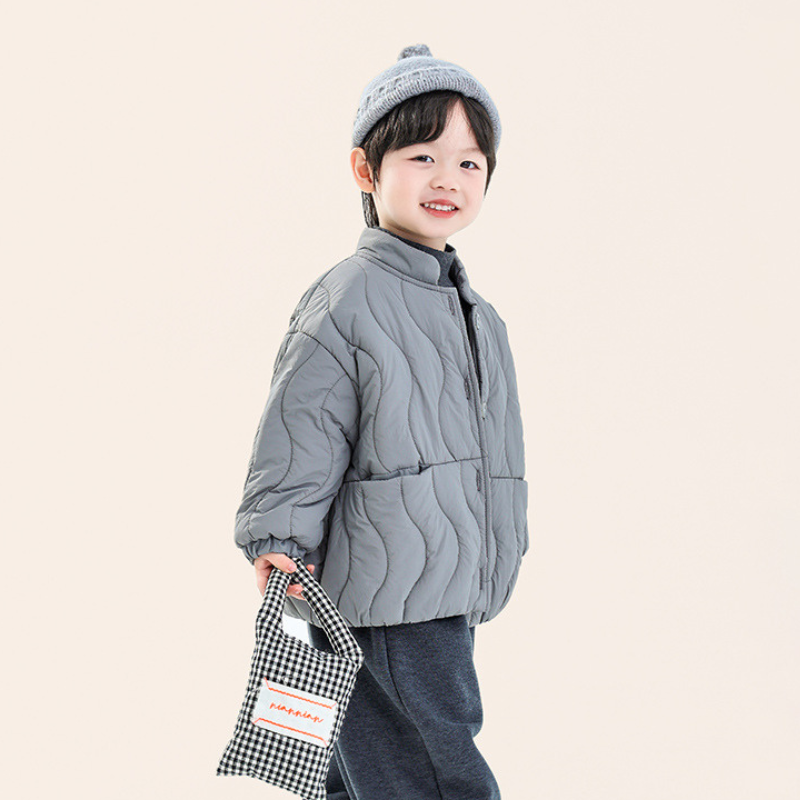 ウェーブキルト中綿ジャケット