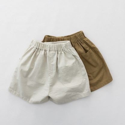 アシンメトリーボタンハーフパンツ