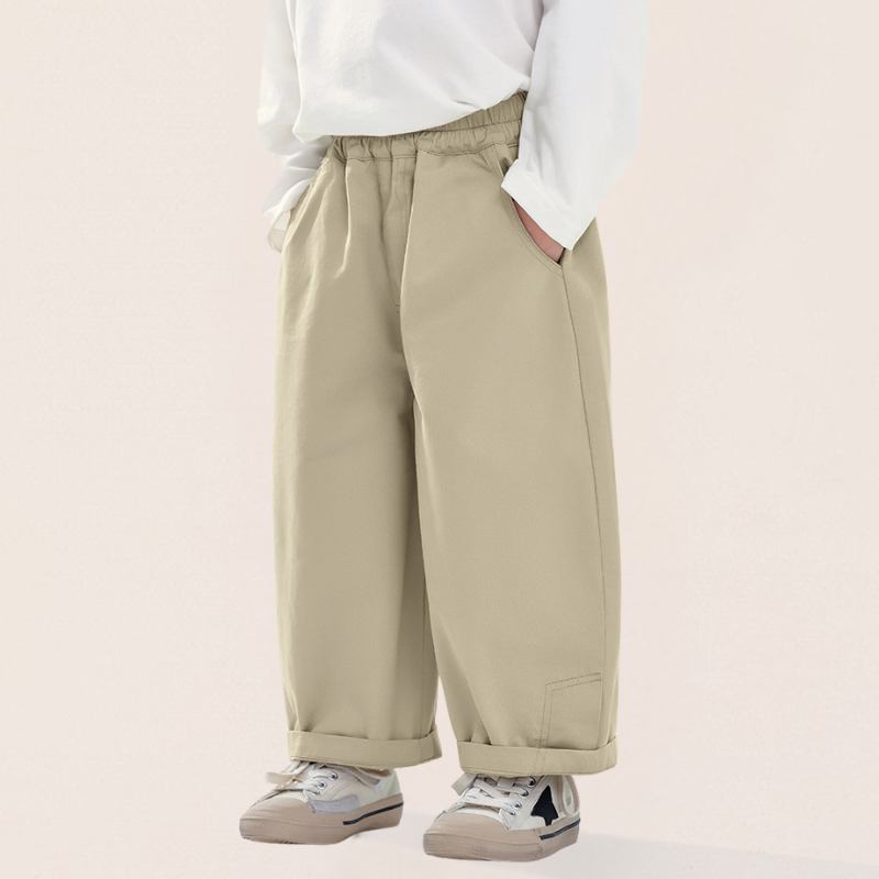 ベーシック綿スラックス