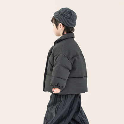 テクスチャード中綿ジャケット