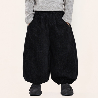 デニム風裏ボアパンツ