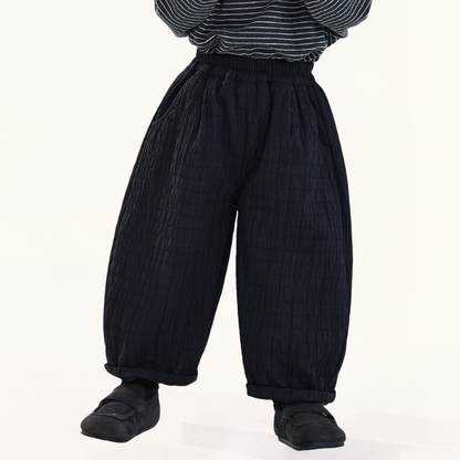 シャドー柄裏ボアパンツ