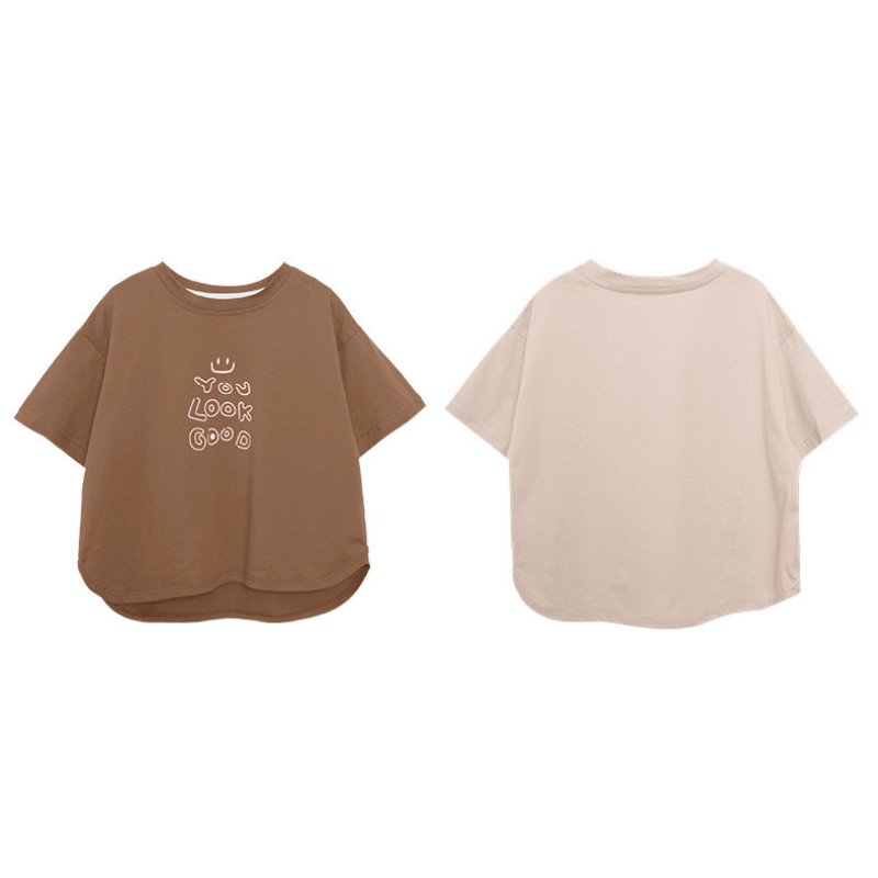 線描きプリントＴシャツ