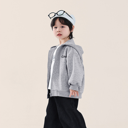 小文字ロゴジップアップパーカー