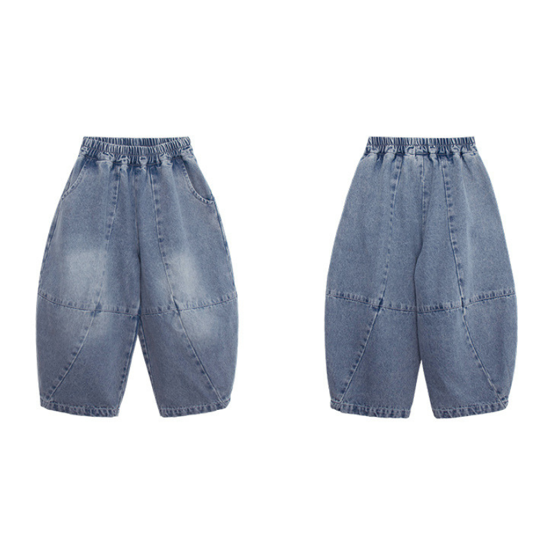 パッチワークデニムパンツ