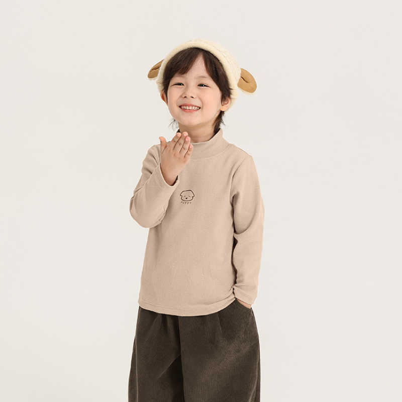 ワンポイントプリントハーフタートルカットソー