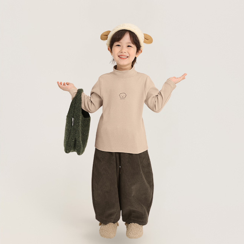 裏ボアコーデュロイワイドパンツ