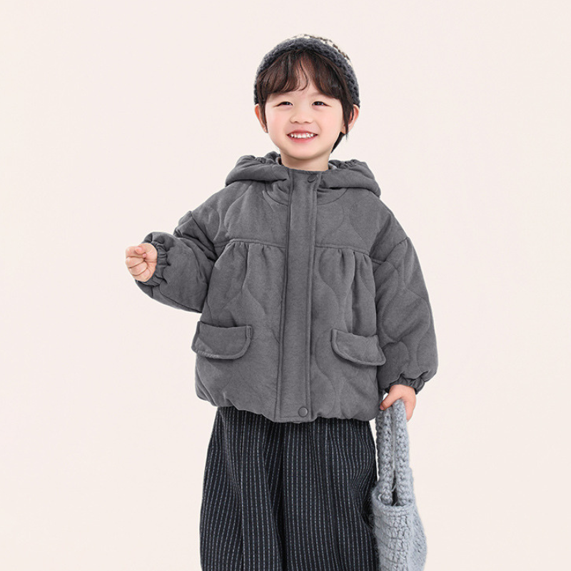 クマ耳中綿コート