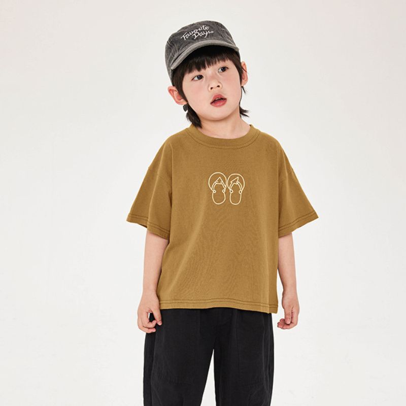 サンダルイメージプリントTシャツ