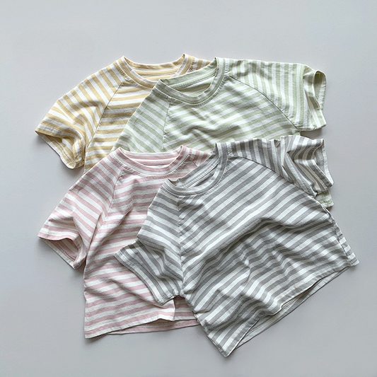 マカロンカラーボーダーTシャツ