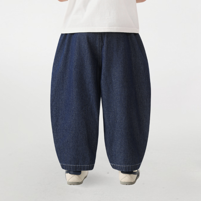 薄手デニムロングパンツ