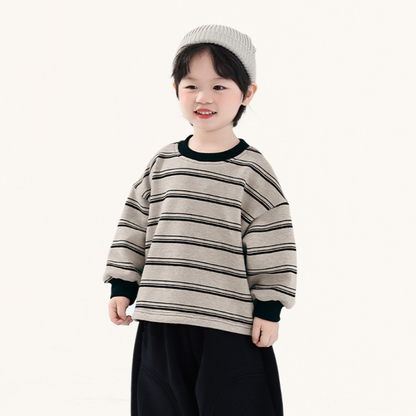 ワイドボーダー裏ボアスウェット