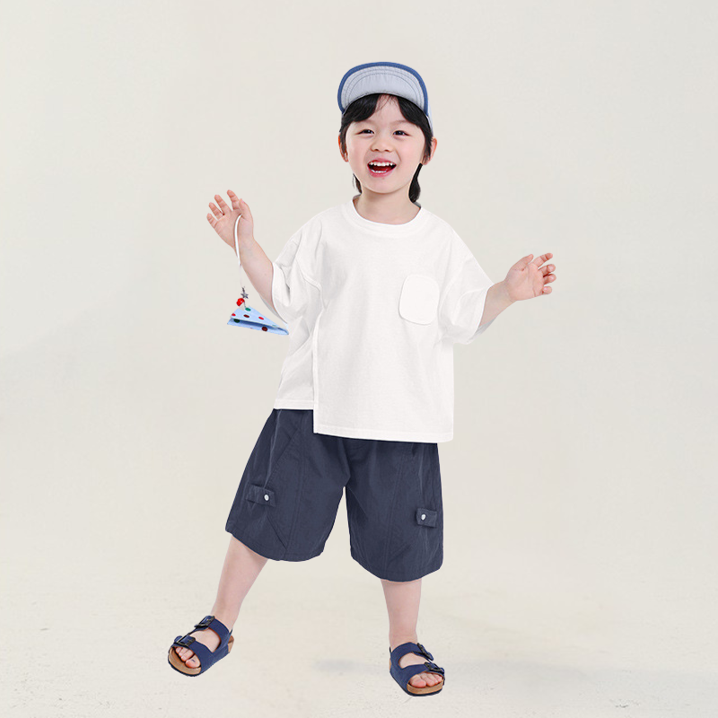 薄手五分丈カーゴパンツ