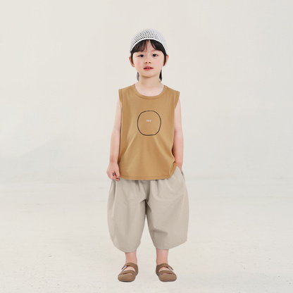 バックポケット刺繍リヨセルパンツ
