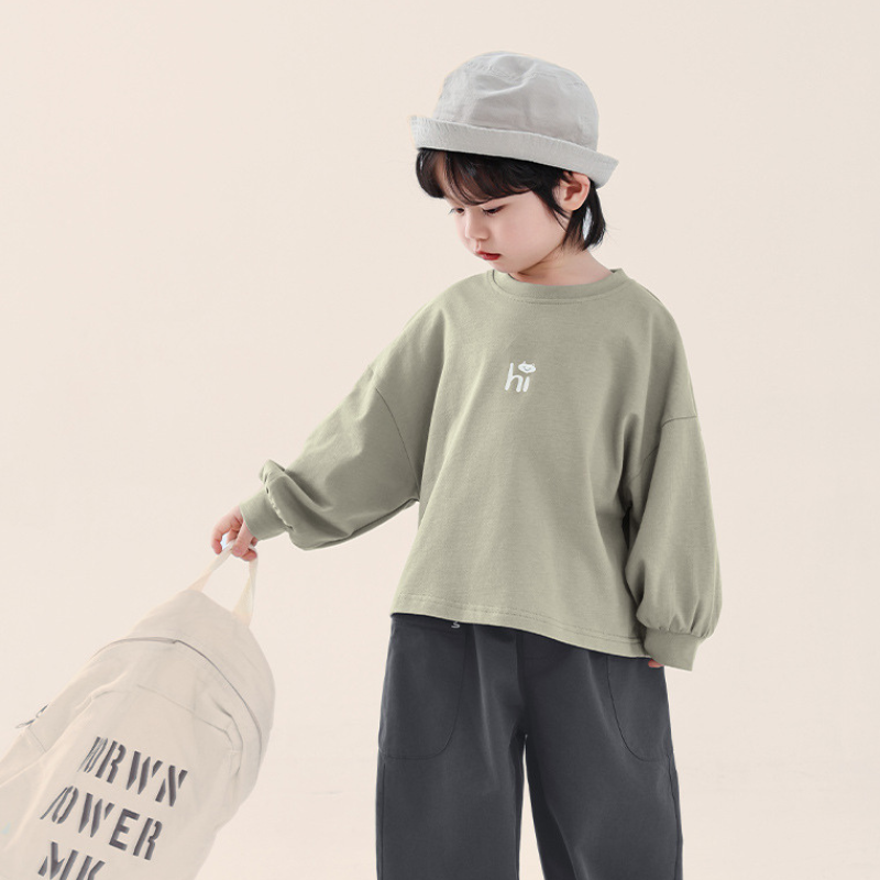 純棉クルーネックTシャツ